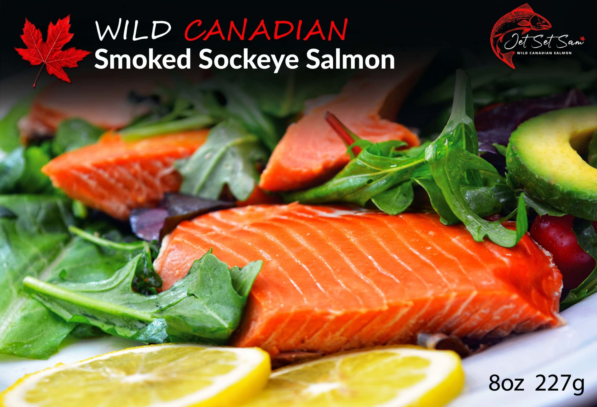 2 Pack Smoked Sockeye & Candied Pink Salmon Smoked Salmon Vancouver Wild Canadian Salmon