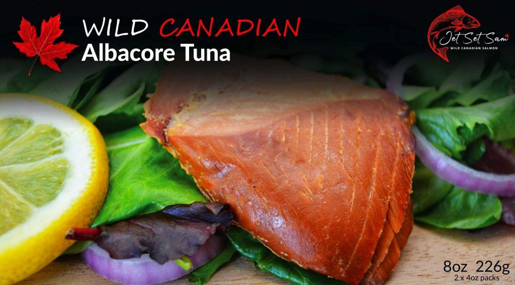 2 Pack Candied Pink and Smoked Albacore Tuna Smoked Salmon Vancouver