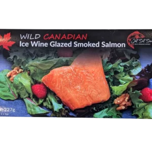 ice wine glazed smoked salmon